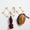 Expandable Coat Rack Accordion Wall Hangers Wooden Hat Rack Wall Mounted Hooks for Keys Coffee Mugs Bows Holder